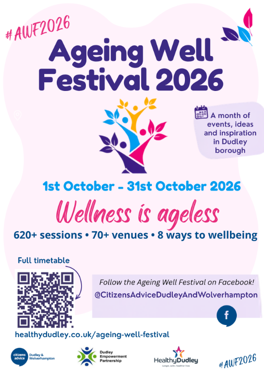 Ageing Well Festival event up to 31 Oct 26